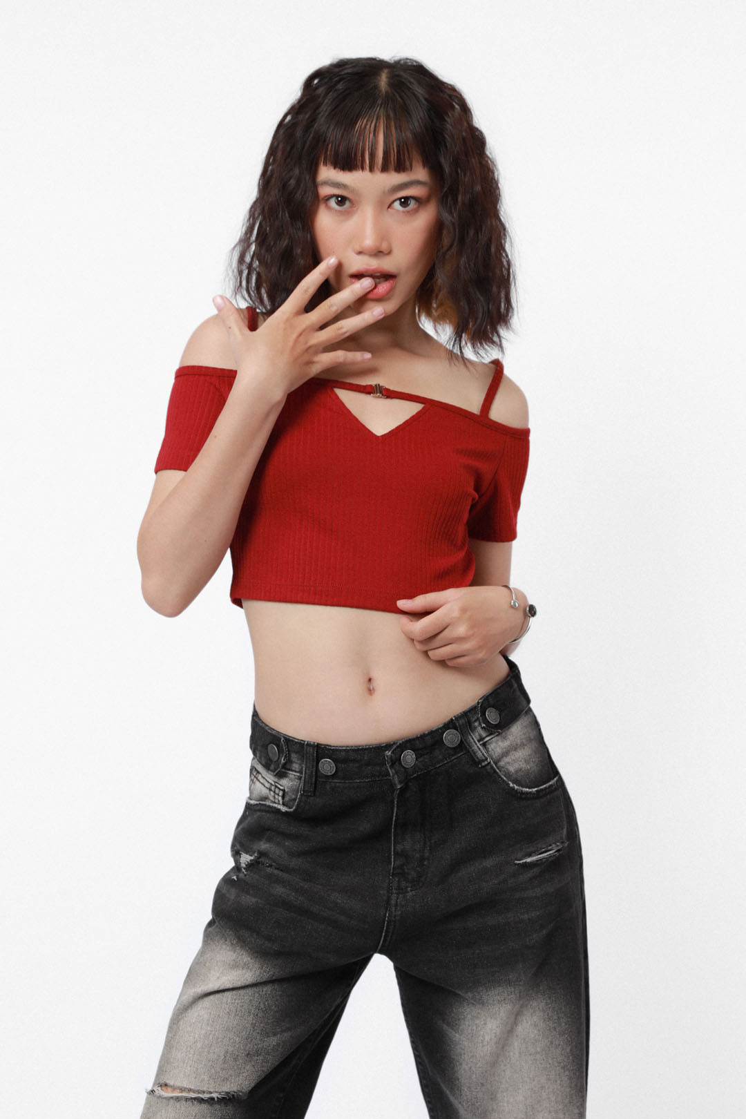 Off Shoulder Cropped Top | TEN11